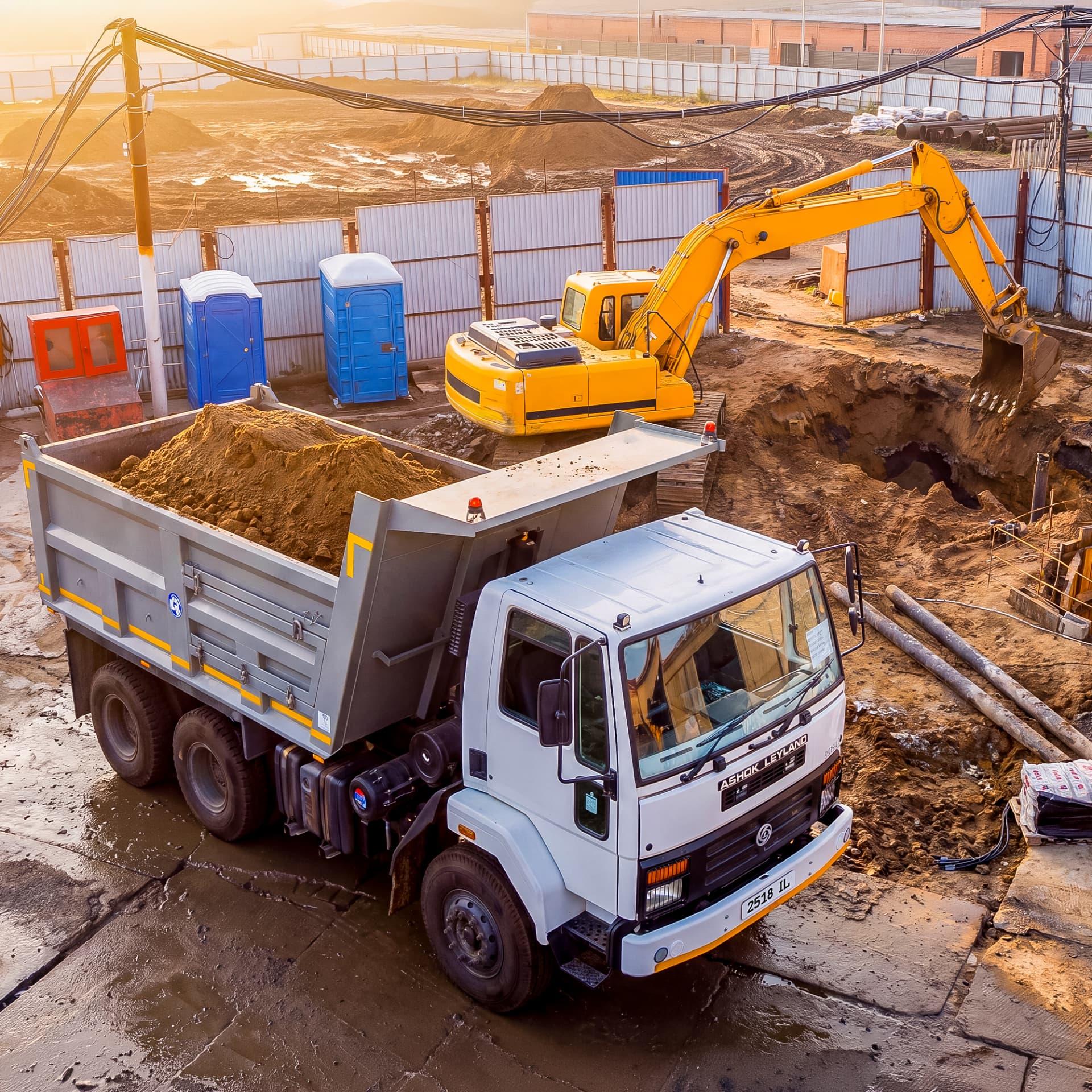 Ashok Leyland tippers in Kenya